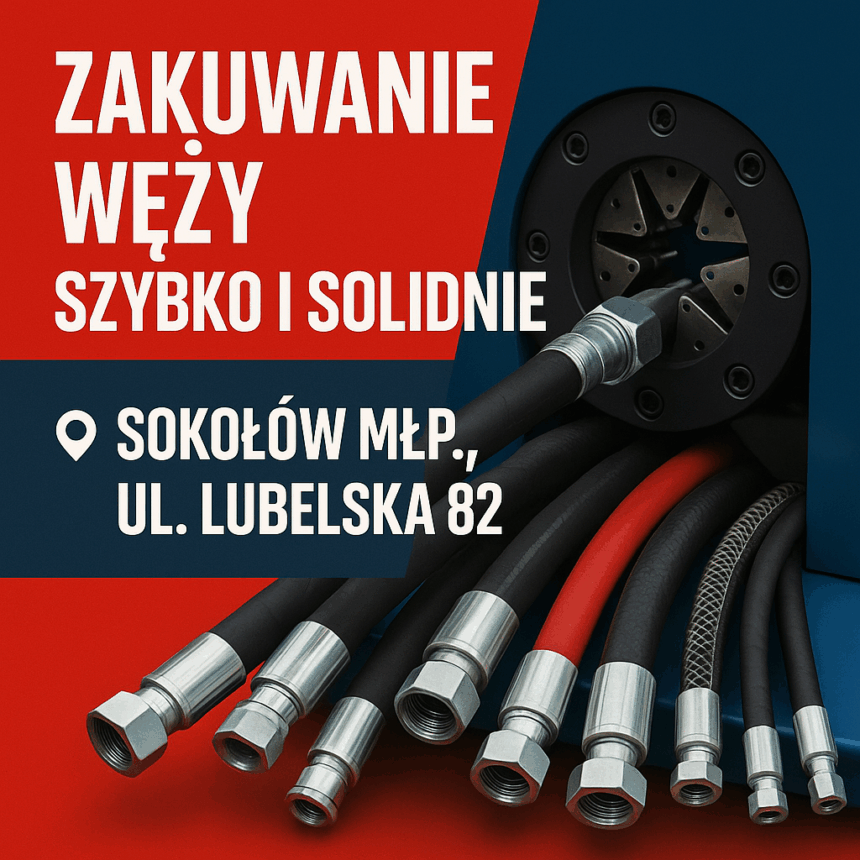 zakuwanie węży hydraulicznych